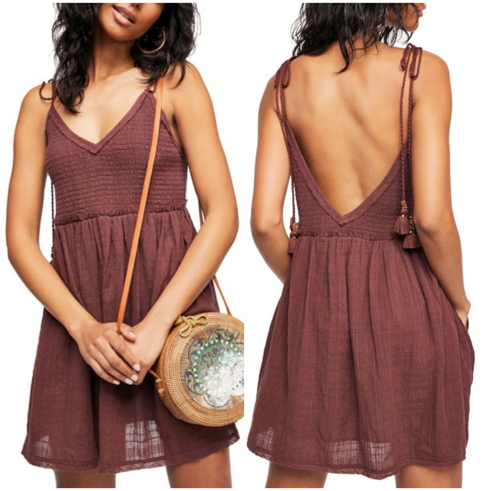Free People Sun Drenched Mini Dress Sz XS